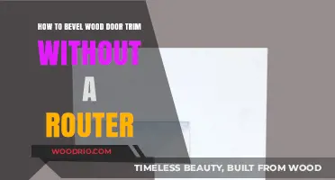 Mastering the Art of Beveling Wood Door Trim by Hand