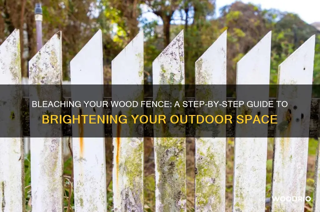 how to bleach a wood fence