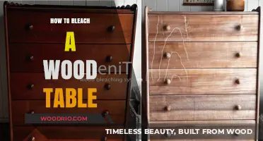 Bleaching Wood Tables: A Step-by-Step Guide to Lighten Your Furniture