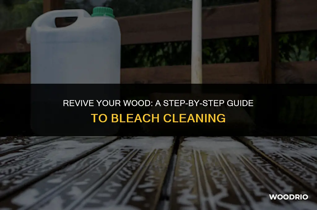 how to bleach clean wood