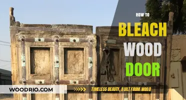 Revamping Your Entrance: A Guide to Bleaching Wood Doors