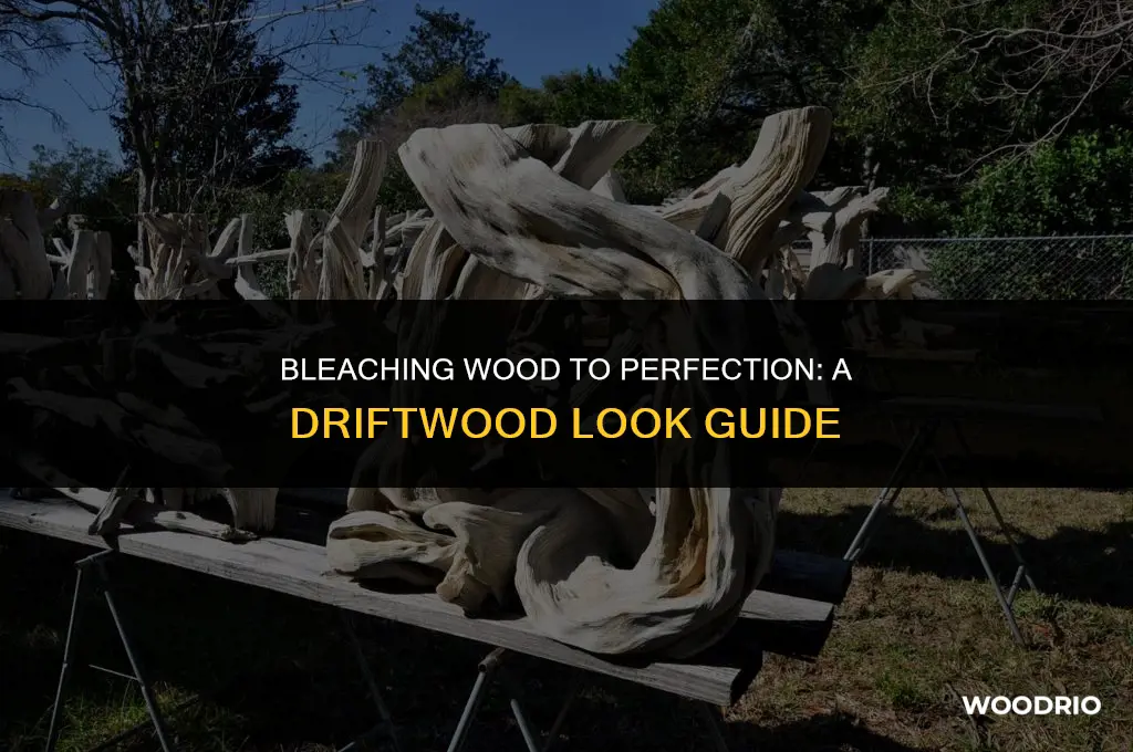 how to bleach wood to look like driftwood