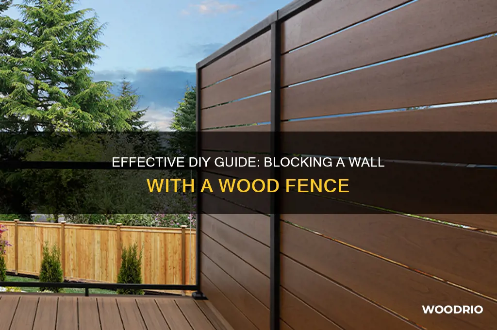 how to block wall wood fence