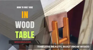Secure Your Vise: A Step-by-Step Guide to Bolting in Wood Tables