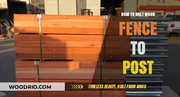 Secure Your Fence: A Guide to Bolting Wood Fences to Posts