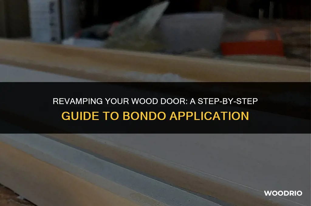 how to bondo a wood door