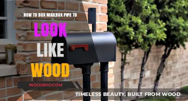Transform Your Mailbox Pipe: A Wood-Look Makeover Guide