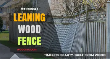 Effective Techniques to Straighten and Brace a Leaning Wood Fence