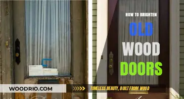 Reviving Elegance: A Guide to Brightening Old Wood Doors