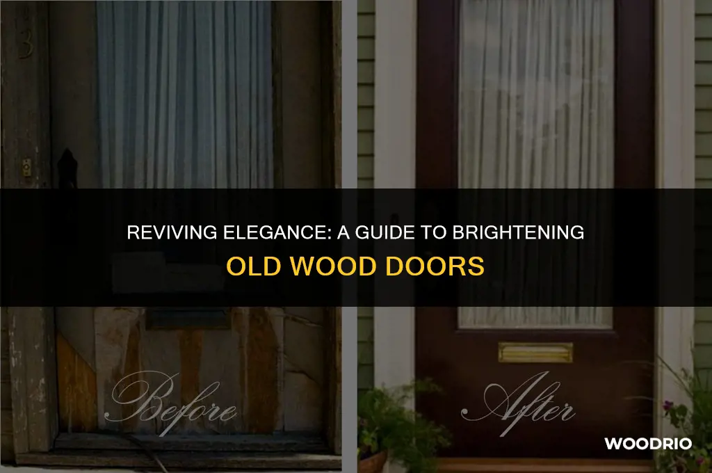 how to brighten old wood doors