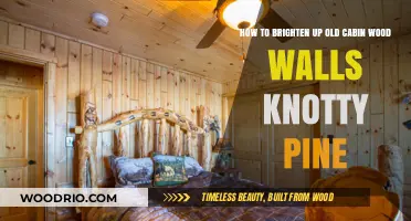 Revitalize Your Cabin: Brightening Knotty Pine Wood Walls with Ease