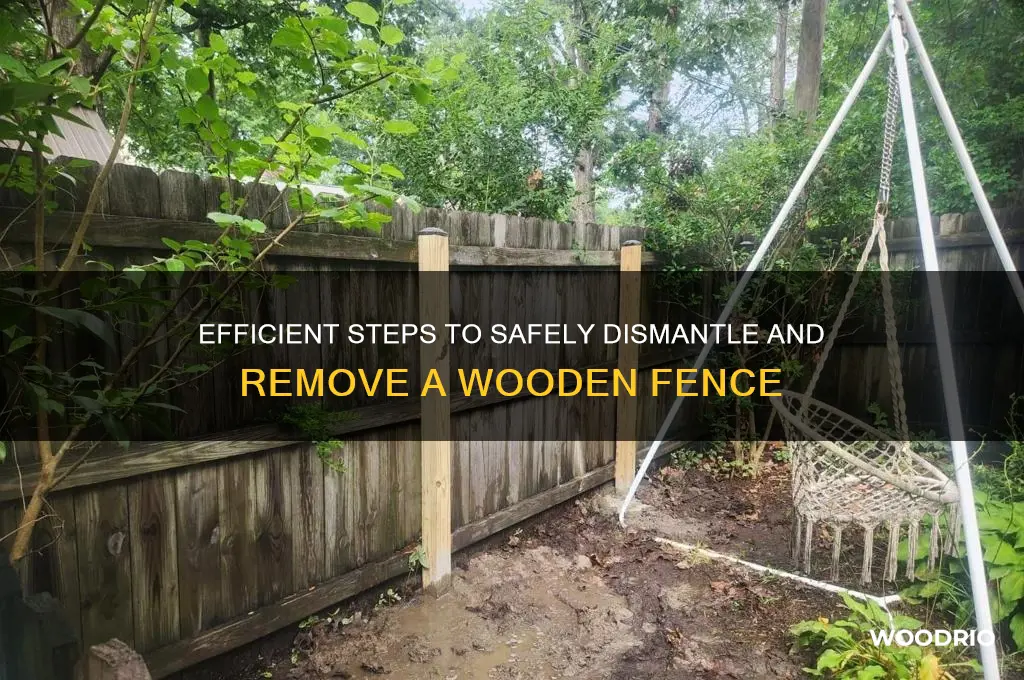 how to bring down a wooden fence