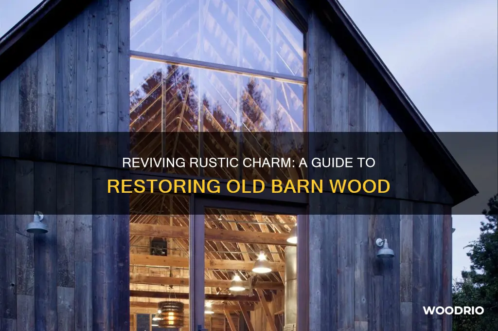 how to bring old barn wood back