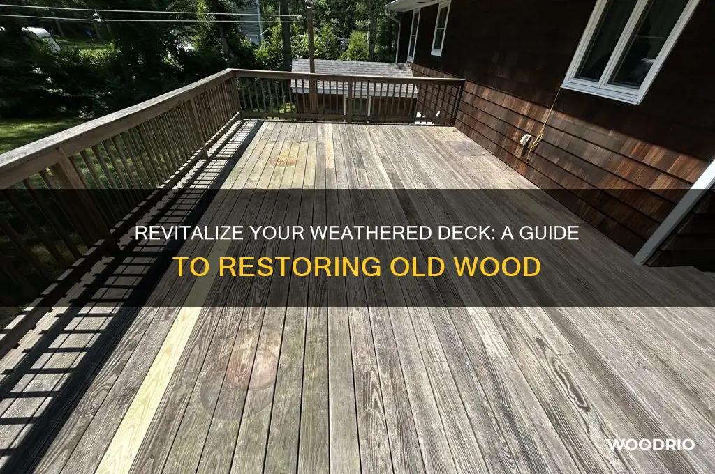 how to bring old wood deck back to life