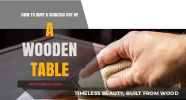 Effortlessly Restore Your Wooden Table: Buffing Scratches Like a Pro