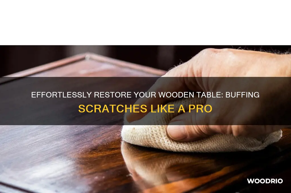 how to buff a scratch out of a wooden table