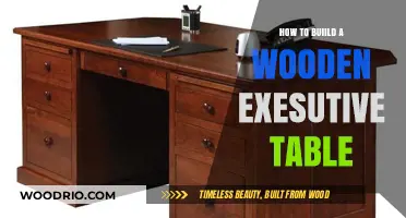 Crafting Elegance: A Step-by-Step Guide to Building a Wooden Executive Table