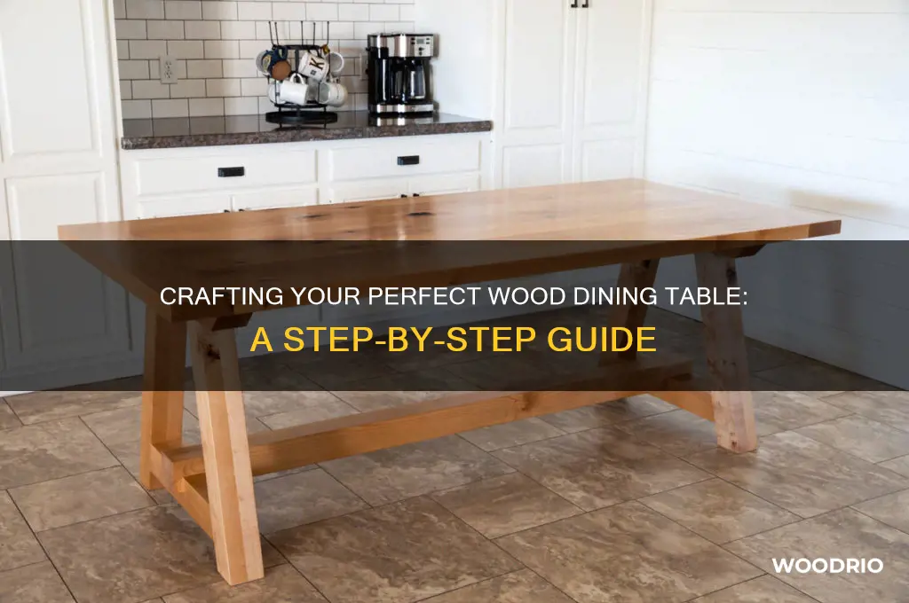 how to buil a wood dining table