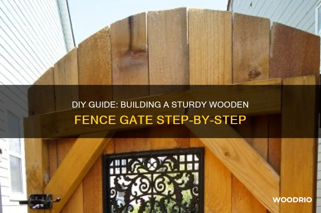 how to builkd wooden fence gate