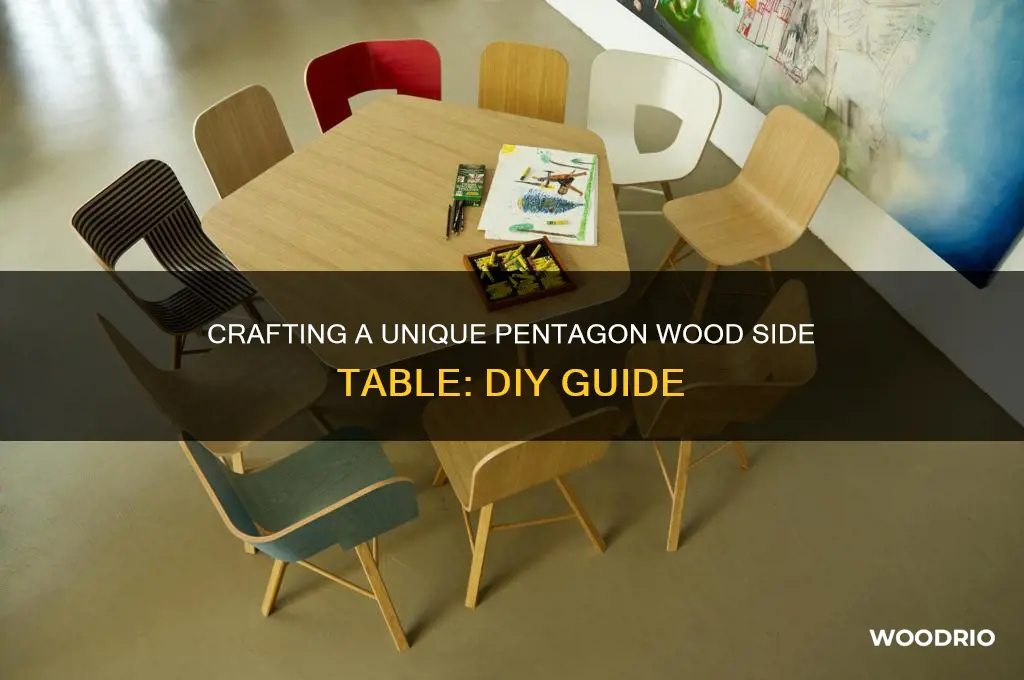 how to built pentagon wood side table
