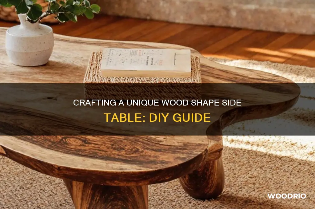 how to built wood shape side table