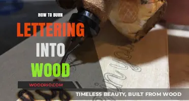 Crafting with Fire: The Art of Wood Burning Lettering