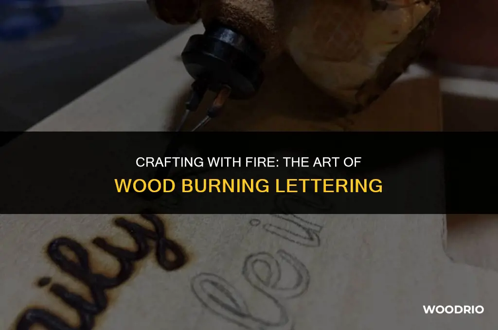 how to burn lettering into wood