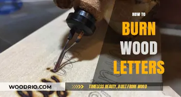 Crafting with Fire: The Art of Burning Wood Letters