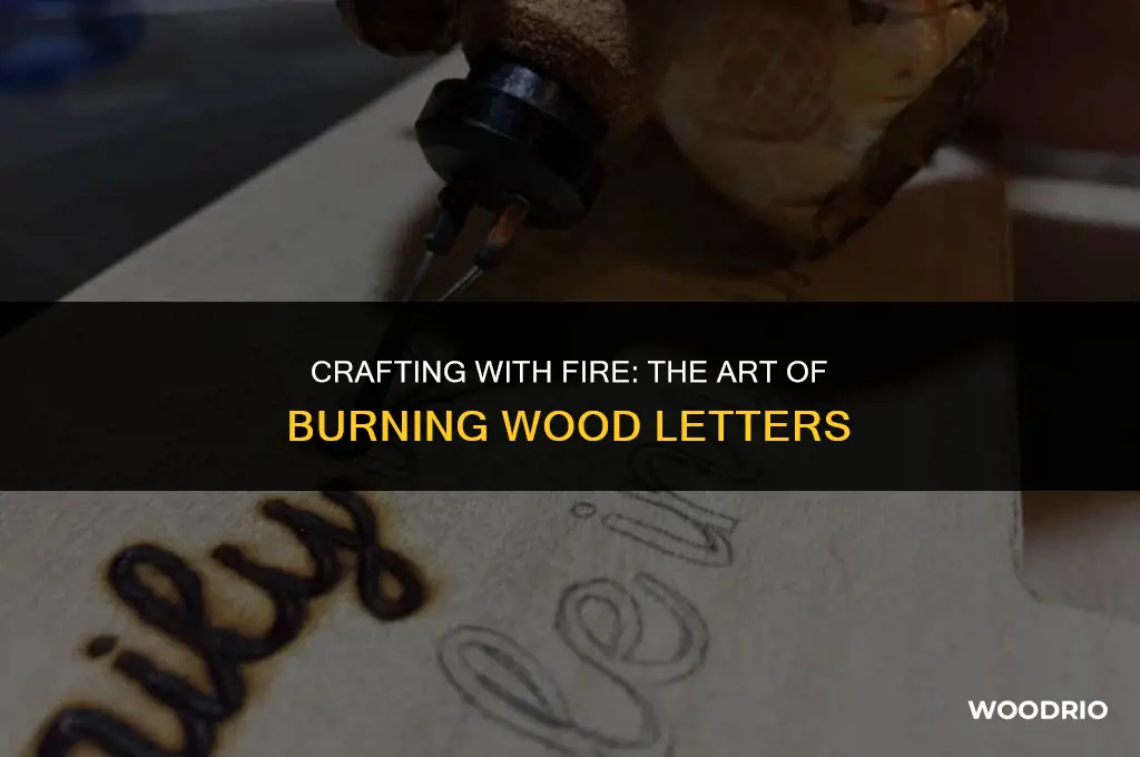 how to burn wood letters