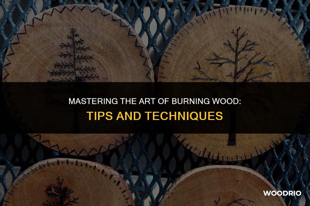 how to burn wood