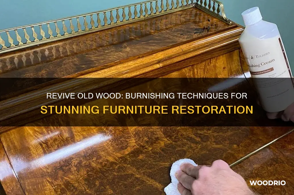 how to burnish old wood for funiture