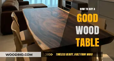 Choosing the Perfect Wood Table: A Buyer's Guide to Quality