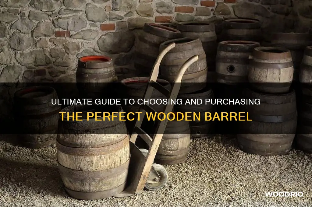 how to buy a wooden barrel