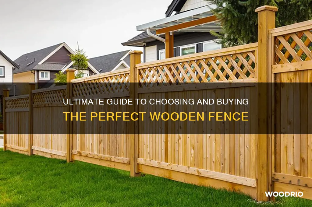 how to buy a wooden fence