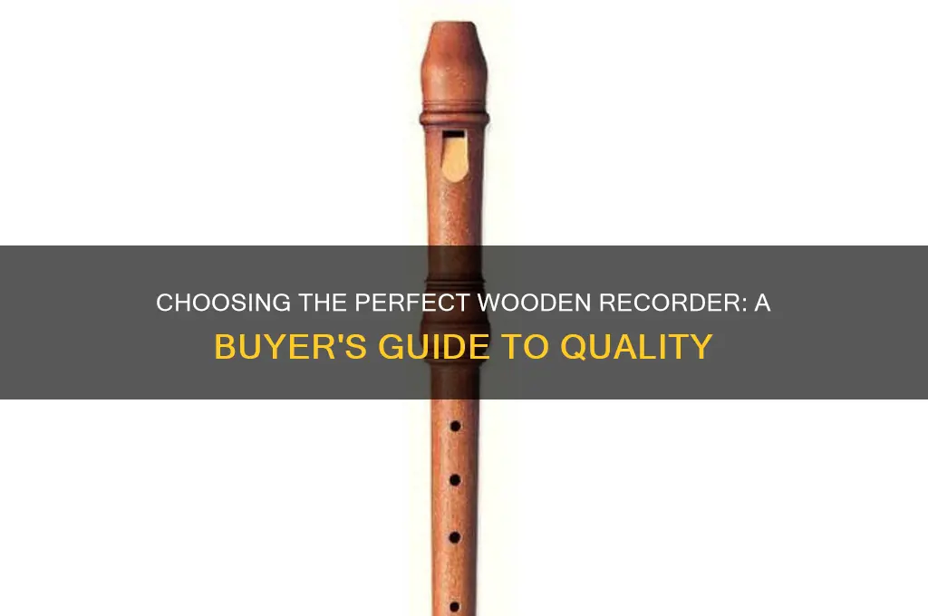 how to buy good wooden recorders
