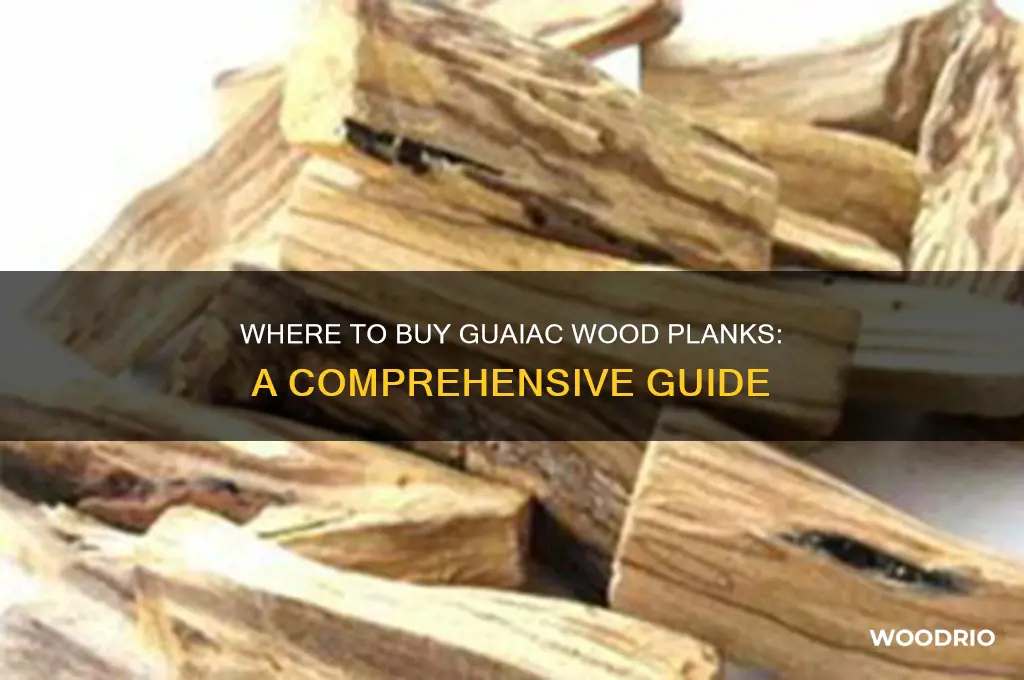 how to buy guaiac wood planks