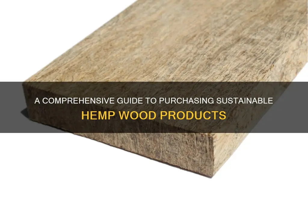 how to buy hemp wood