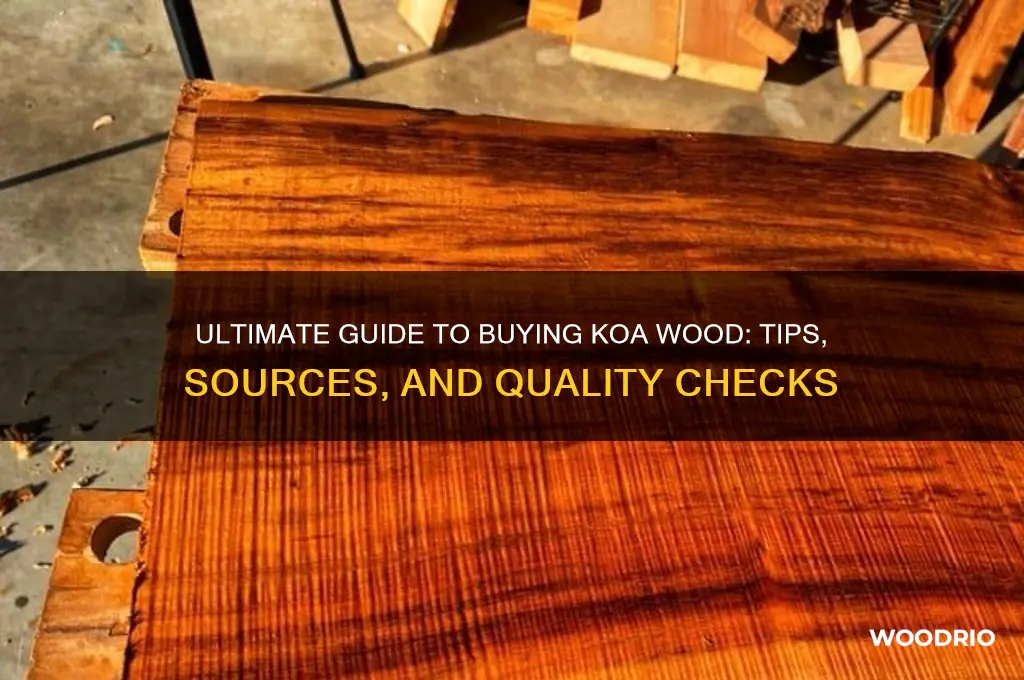 how to buy koa wood