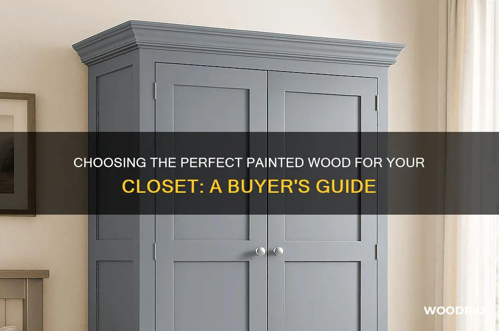 how to buy pinted wood for closet