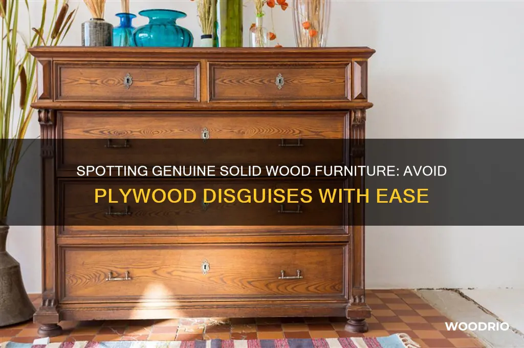 how to buy solid wood furniture not disguised as plywood