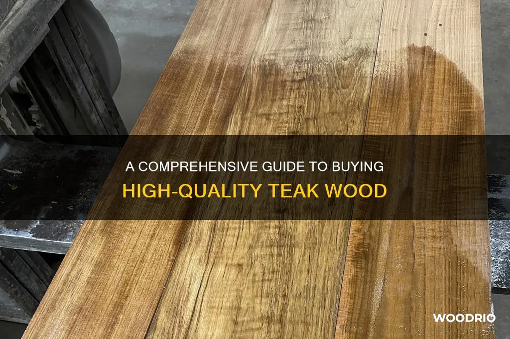 how to buy teak wood
