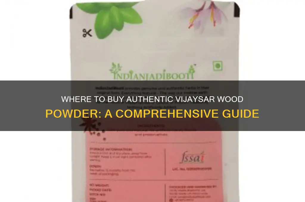 how to buy vijaysar wood powder
