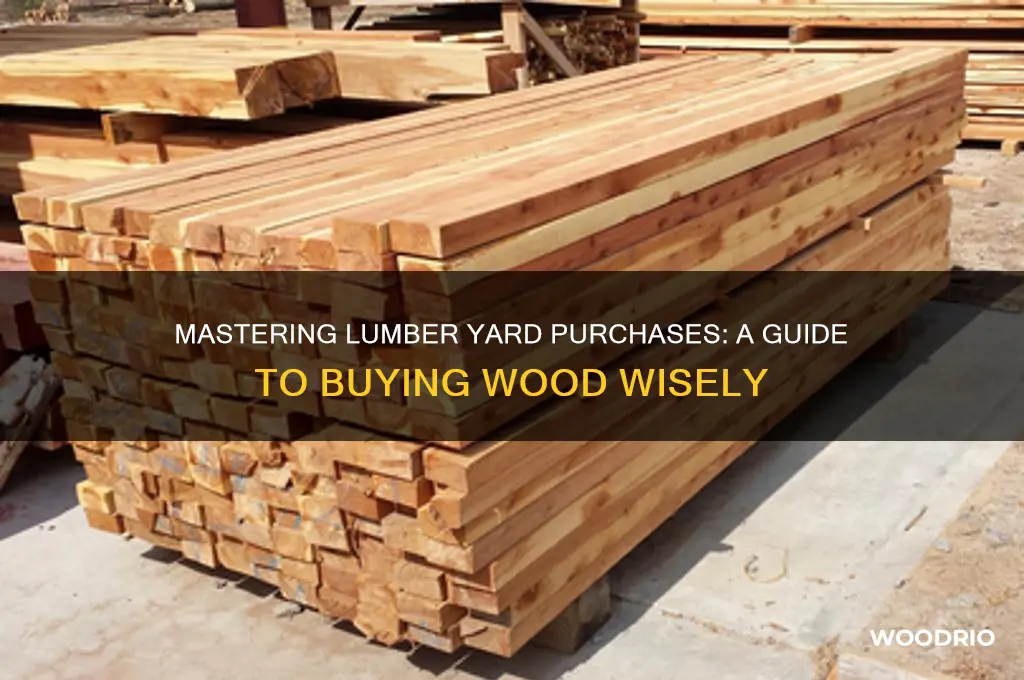 how to buy wood at a lumber yard
