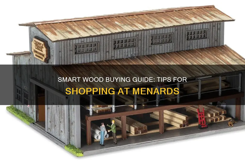 how to buy wood at menards