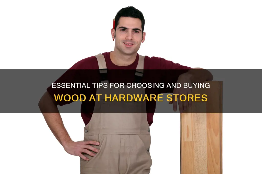 how to buy wood at the hardware store