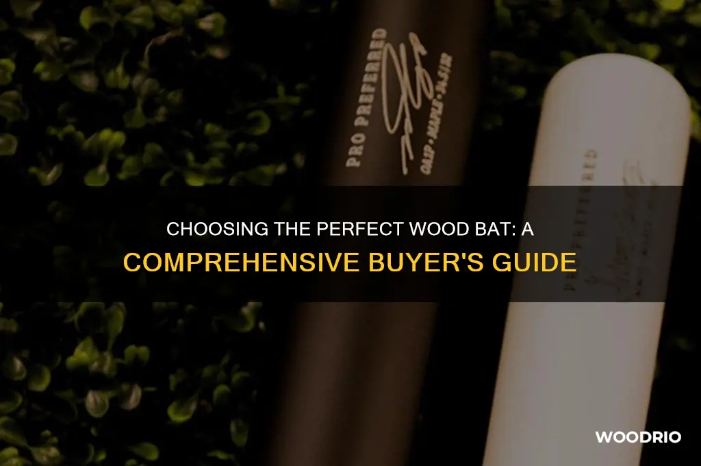 how to buy wood bat