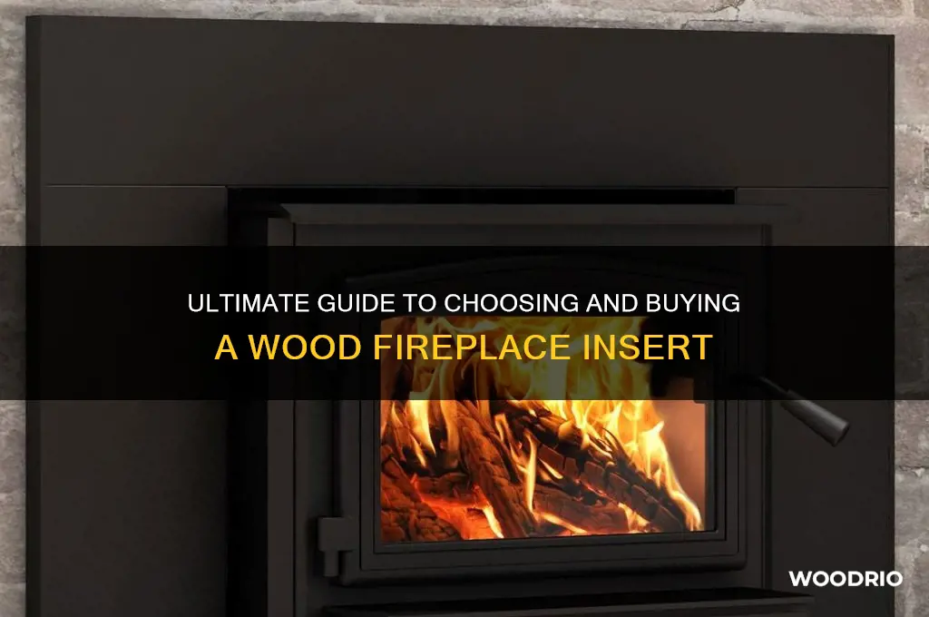 how to buy wood fireplace insert