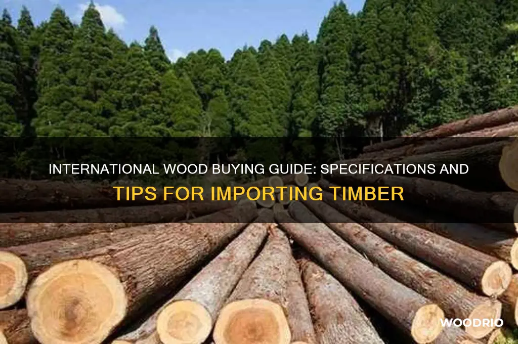 how to buy wood from another country especification