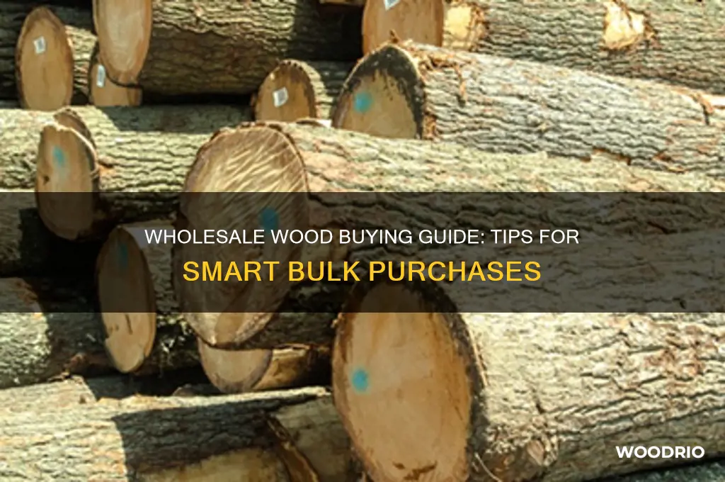 how to buy wood wholesale