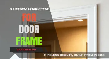 Precision in Carpentry: Calculating Wood Volume for Door Frames